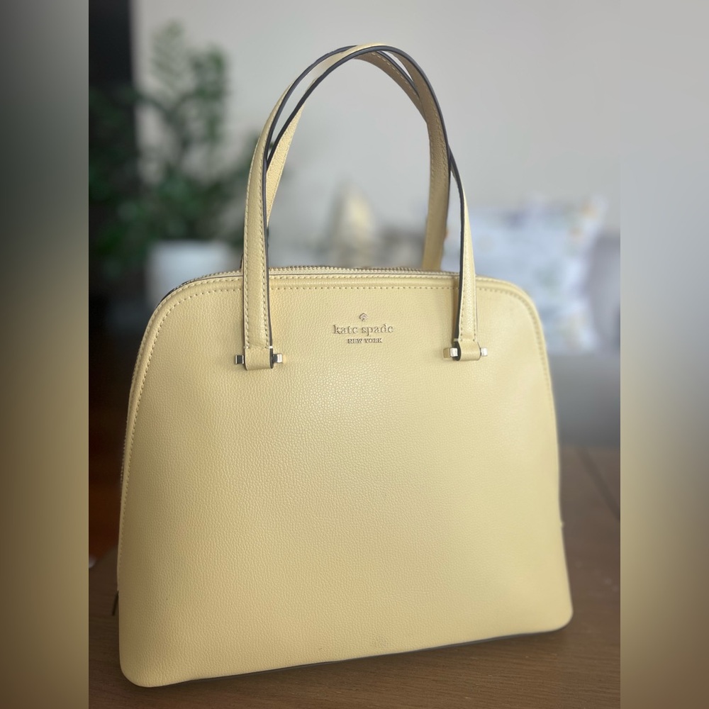BRAND NEW Kate Spade butter yellow satchel